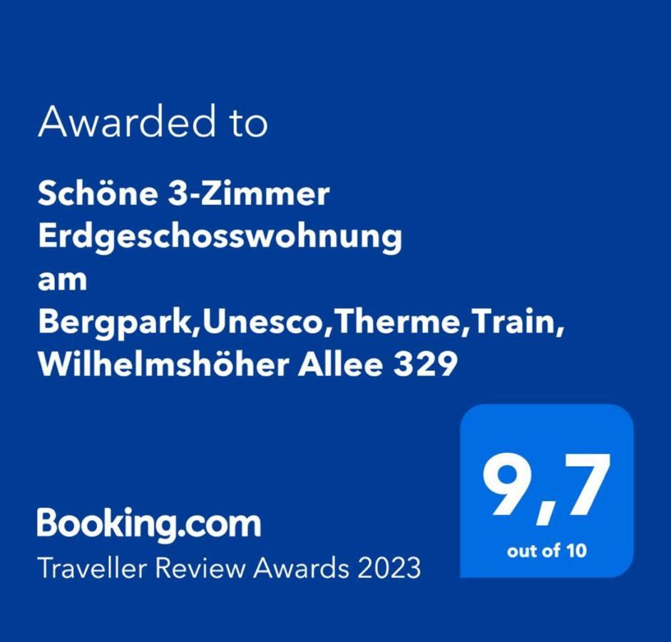Schoene 3-Zimmer Erdgeschosswohnung Am Bergpark,Unesco,Therme,Train, Wilhelmshoeher Allee 329 Kassel Zewnętrze zdjęcie